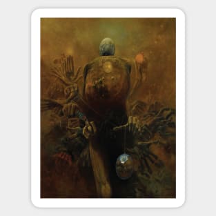 zdzislaw beksinski Sticker